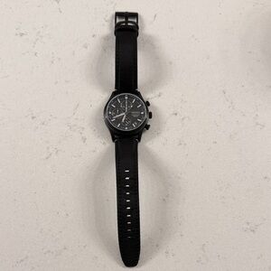 Seiko Black Dial Chronograph Watch